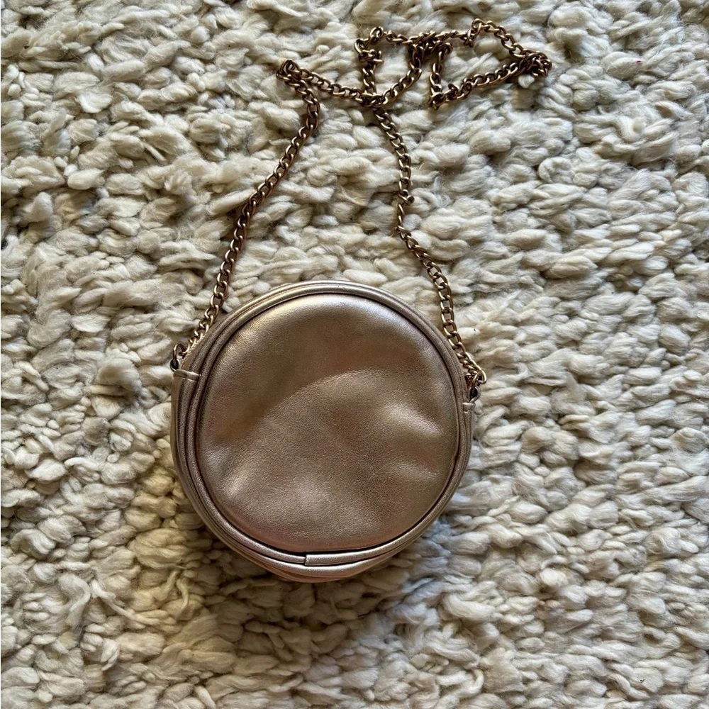 Children’s mini purse rose gold 3D flower